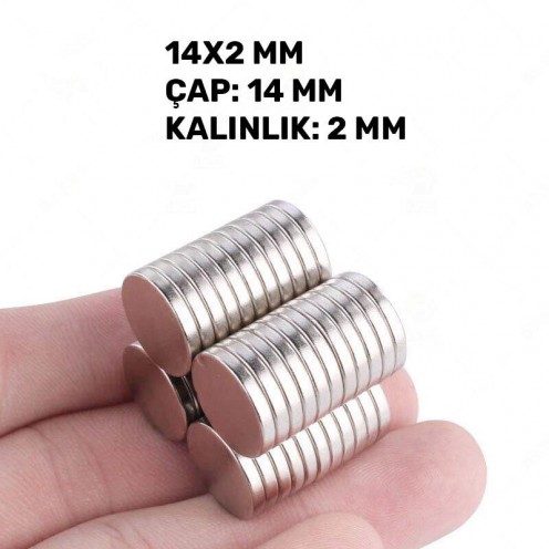 Ø14x2 mm N35 Neodymium Magnet