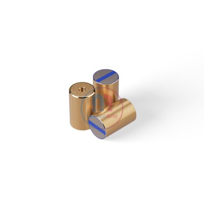 Ø16x25 mm M4x5 Brass Pot Magnet