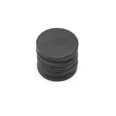 Ø19x3 mm Ferrite Ornament Magnet - Flexible Black Magnet