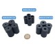 Ø20x13x6 mm Ferrite-Ceramic-Coal Ring Magnet - Hobby Magnet
