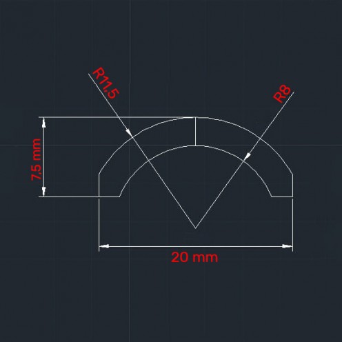 20x21 mm Motor Magnet (Outer Pole N)