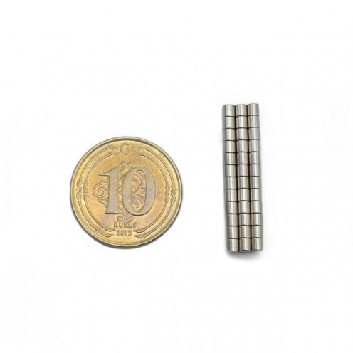 Ø2x2 mm Neodyum Sensör Mıknatısı - (2'li Paket)