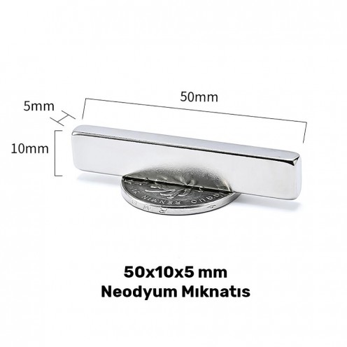 50x10x5 mm Neodymium Magnet