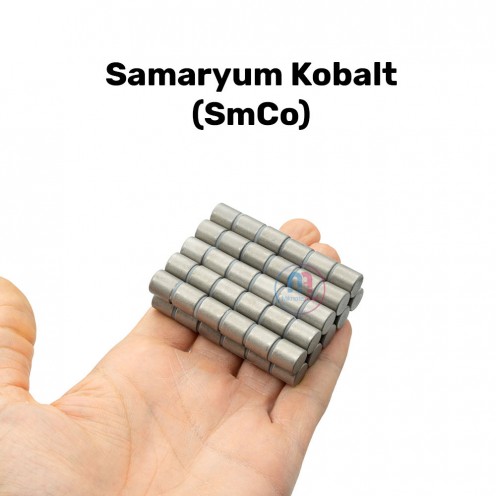 Ø8x8 mm SmCo Magnet (Çap:8 mm, Kalınlık:8 mm)