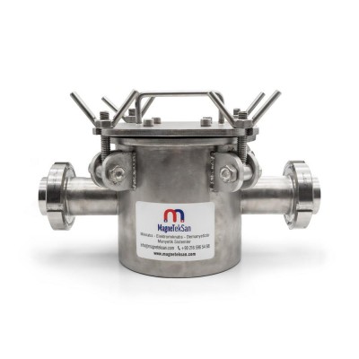 DN50 Rakorlu Neodyum Manyetik Filtre - Paslanmaz ve Sızdırmaz